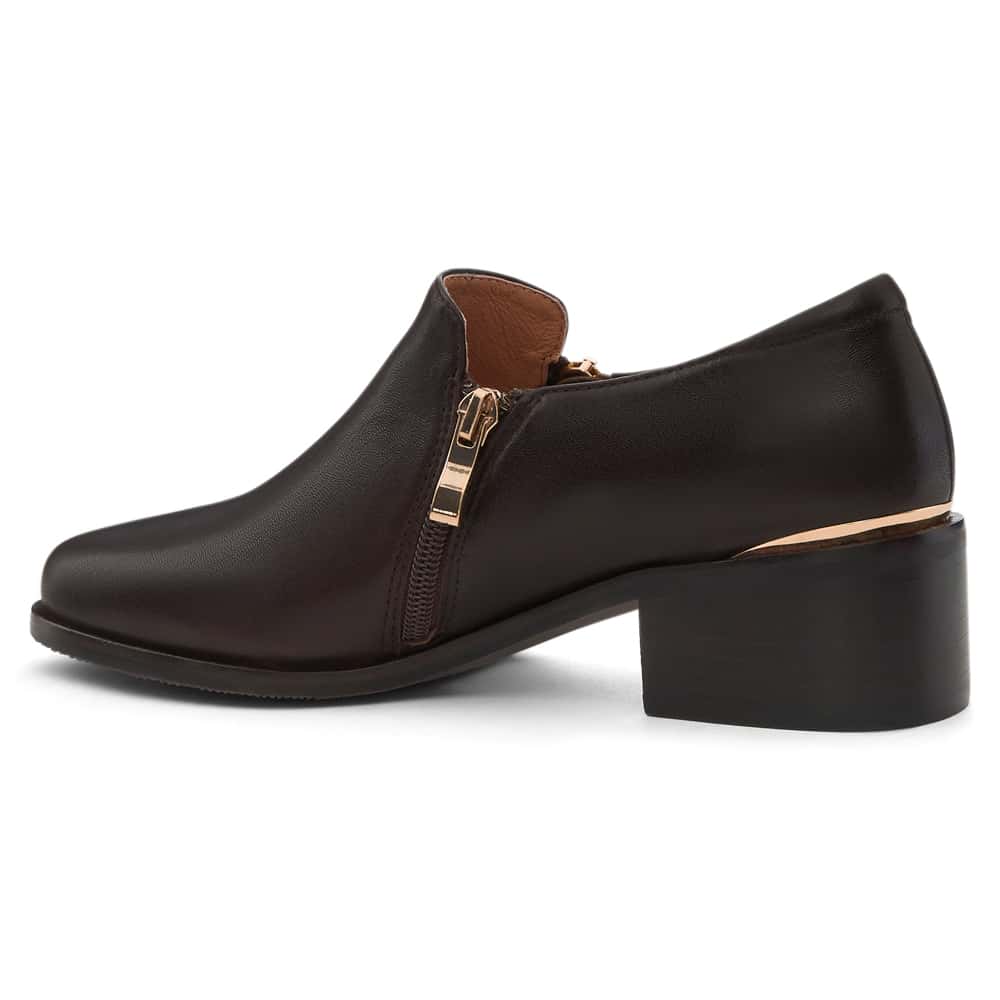 Argyle Boot in Chocolate  Leather