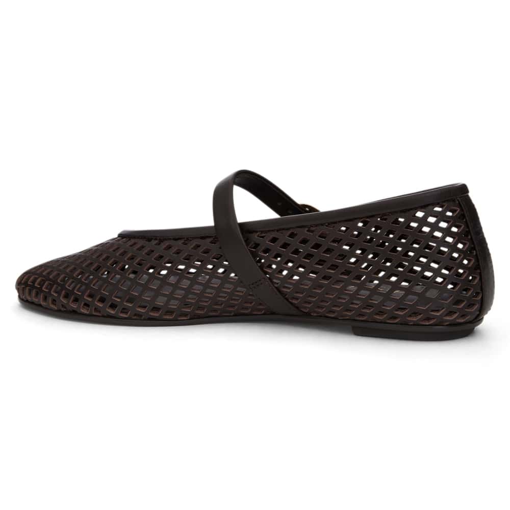 Arla Ballet Flat in Chocolate  Leather