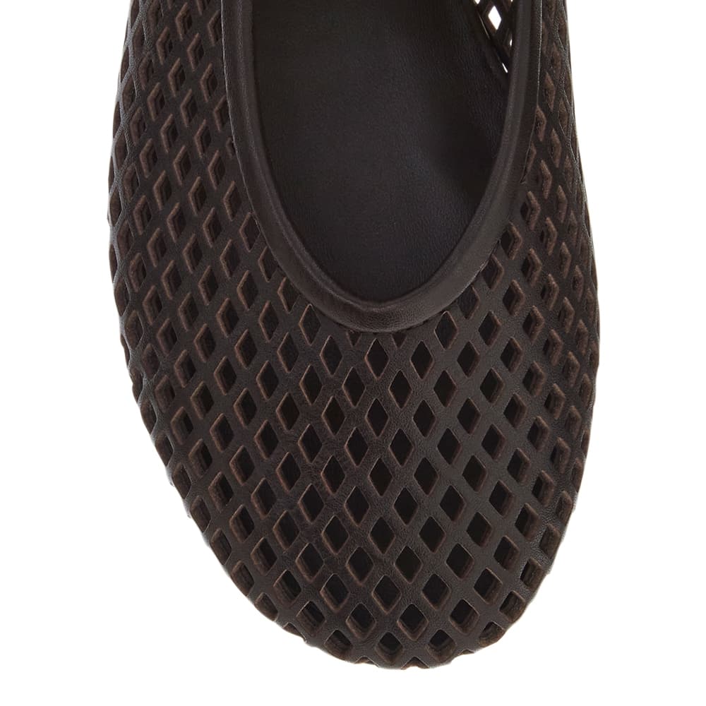 Arla Ballet Flat in Chocolate  Leather