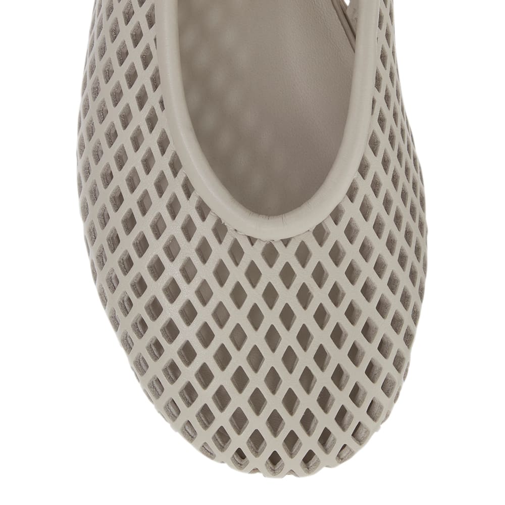 Arla Ballet Flat in Ivory Leather