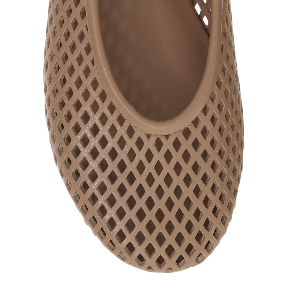 Arla Ballet Flat in Nude Leather
