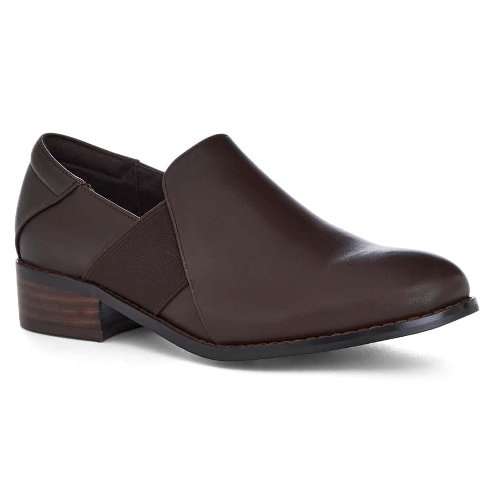 Baron Heel in Chocolate  Leather