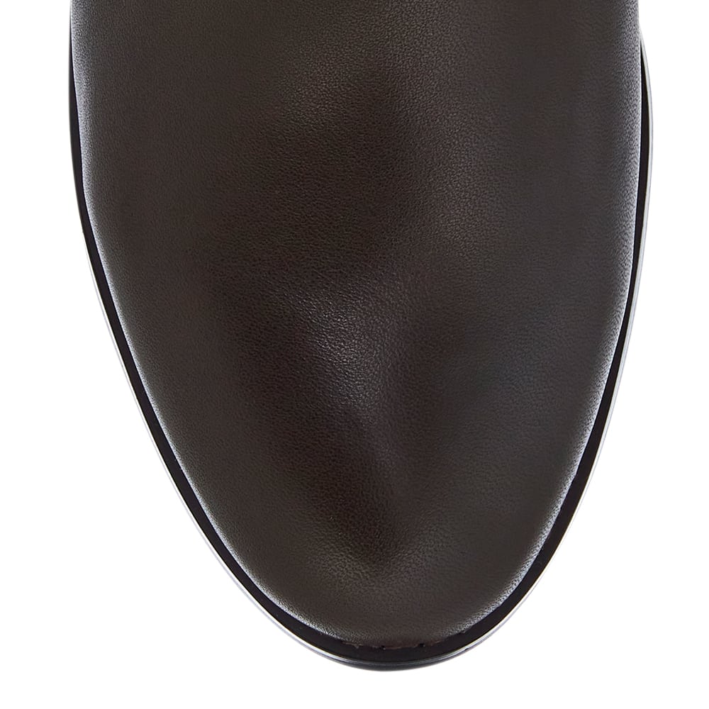 Baron Heel in Chocolate  Leather