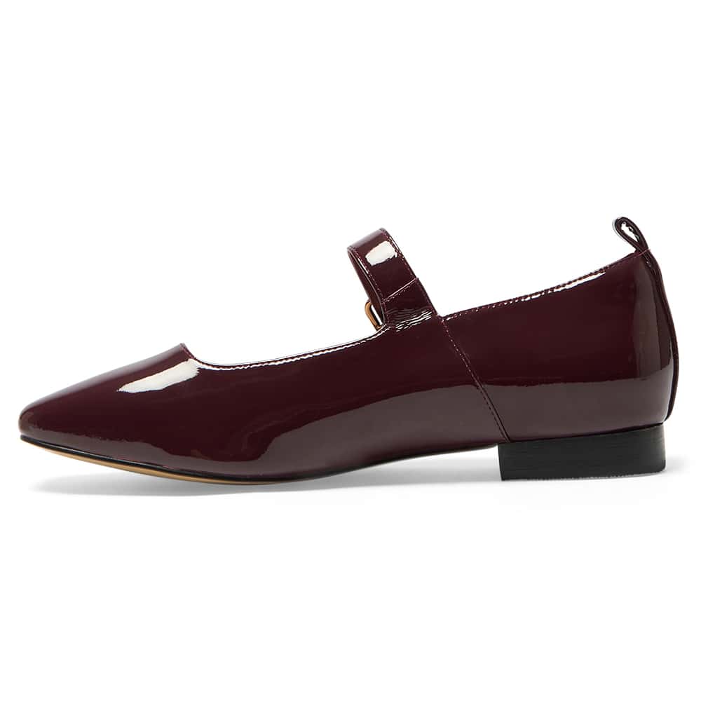 Bonnie Flat in Wine Patent