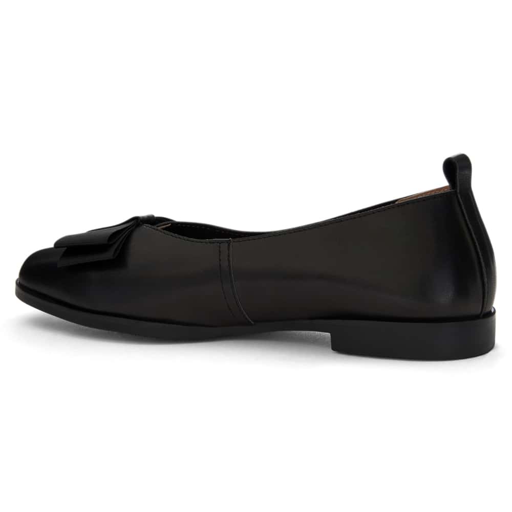 Darling Ballet Flat in Black Leather