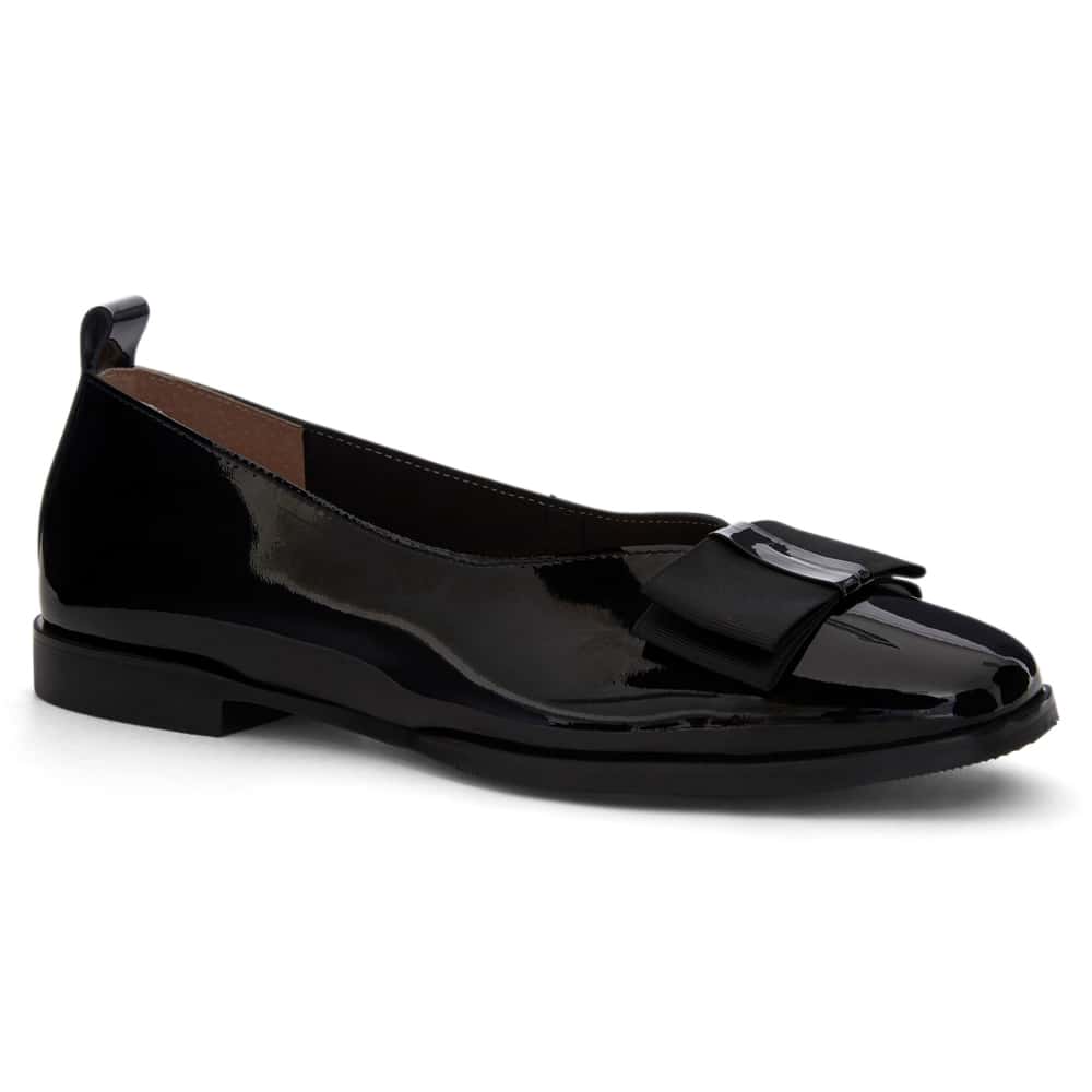 Darling Ballet Flat in Black Patent