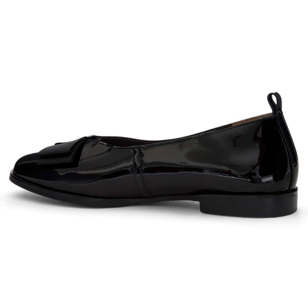 Darling Ballet Flat in Black Patent
