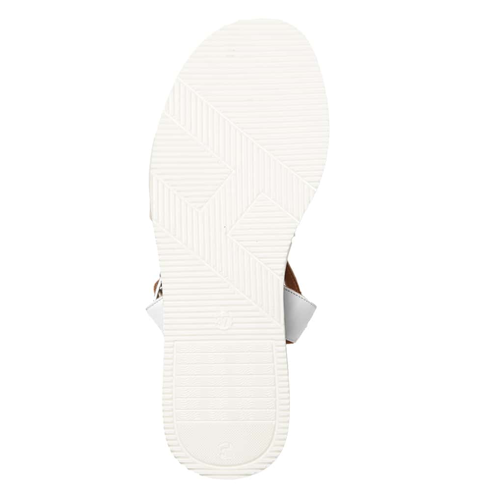 Dawn Heel in White Leather