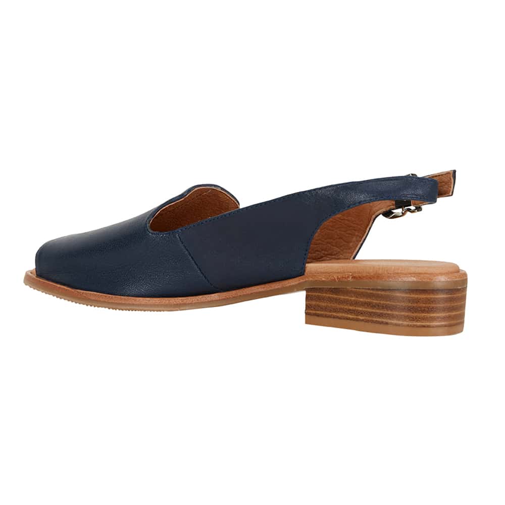 Delaney Sandal in Navy Leather