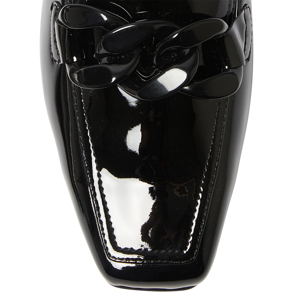 Domino Loafer in Black Patent