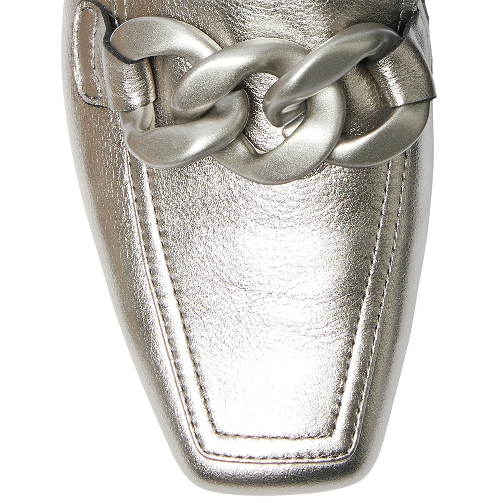 Domino Loafer in Pewter Leather