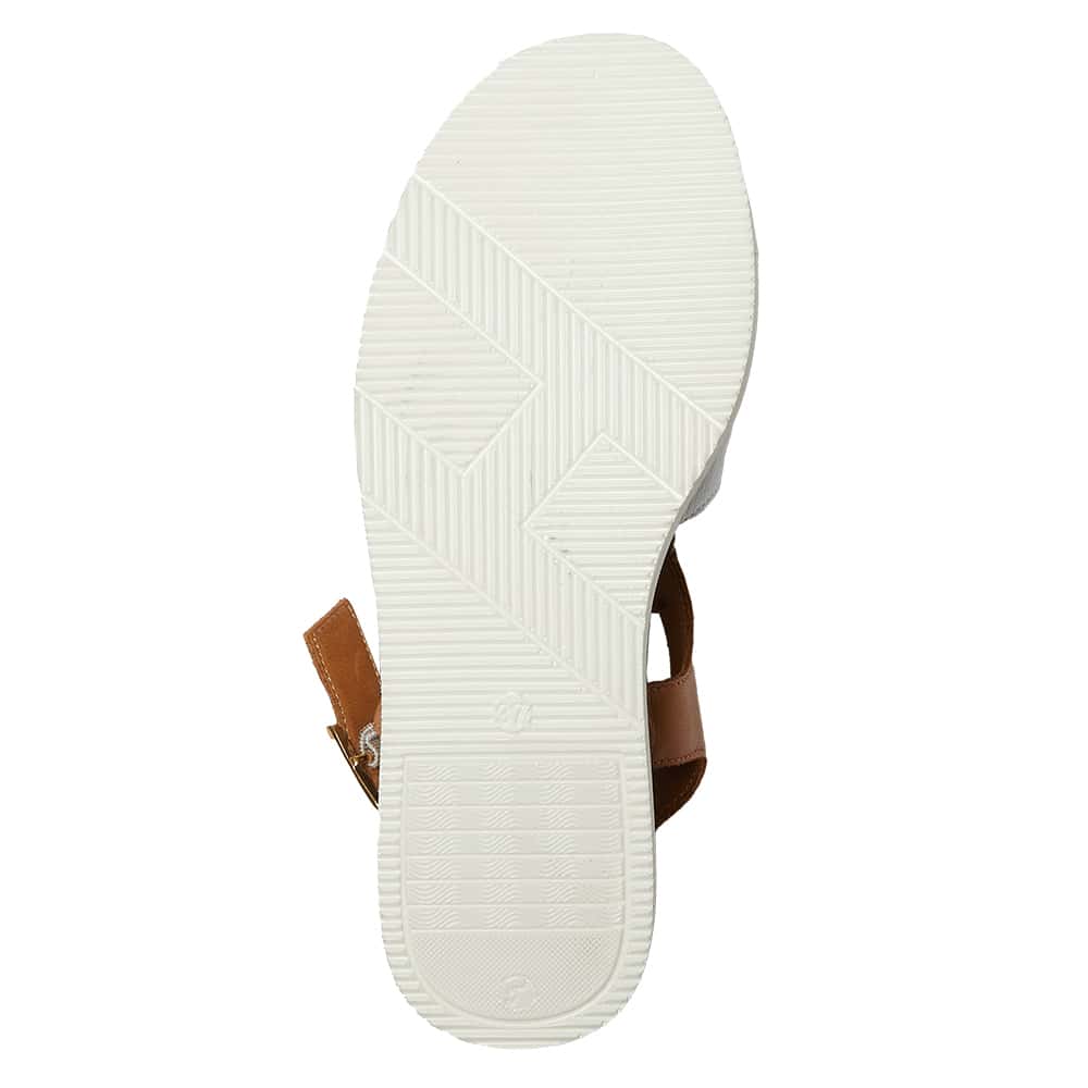 Dusk Heel in White Leather