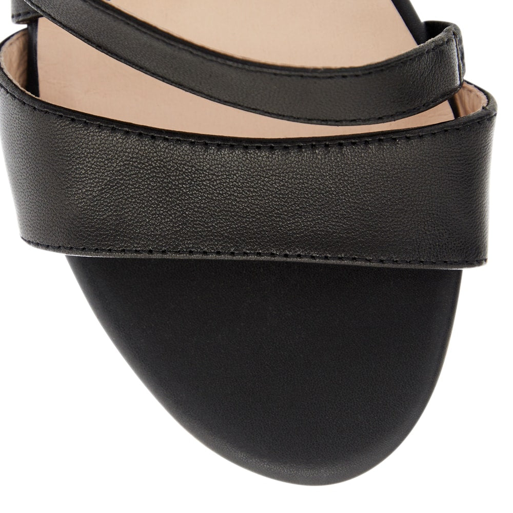 Echo Sandal in Black Leather