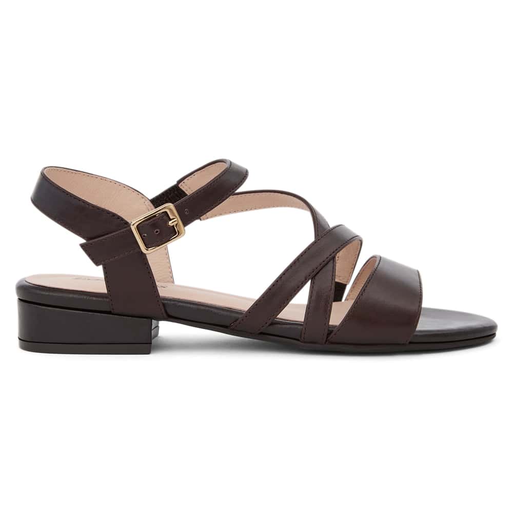 Echo Sandal in Chocolate  Leather