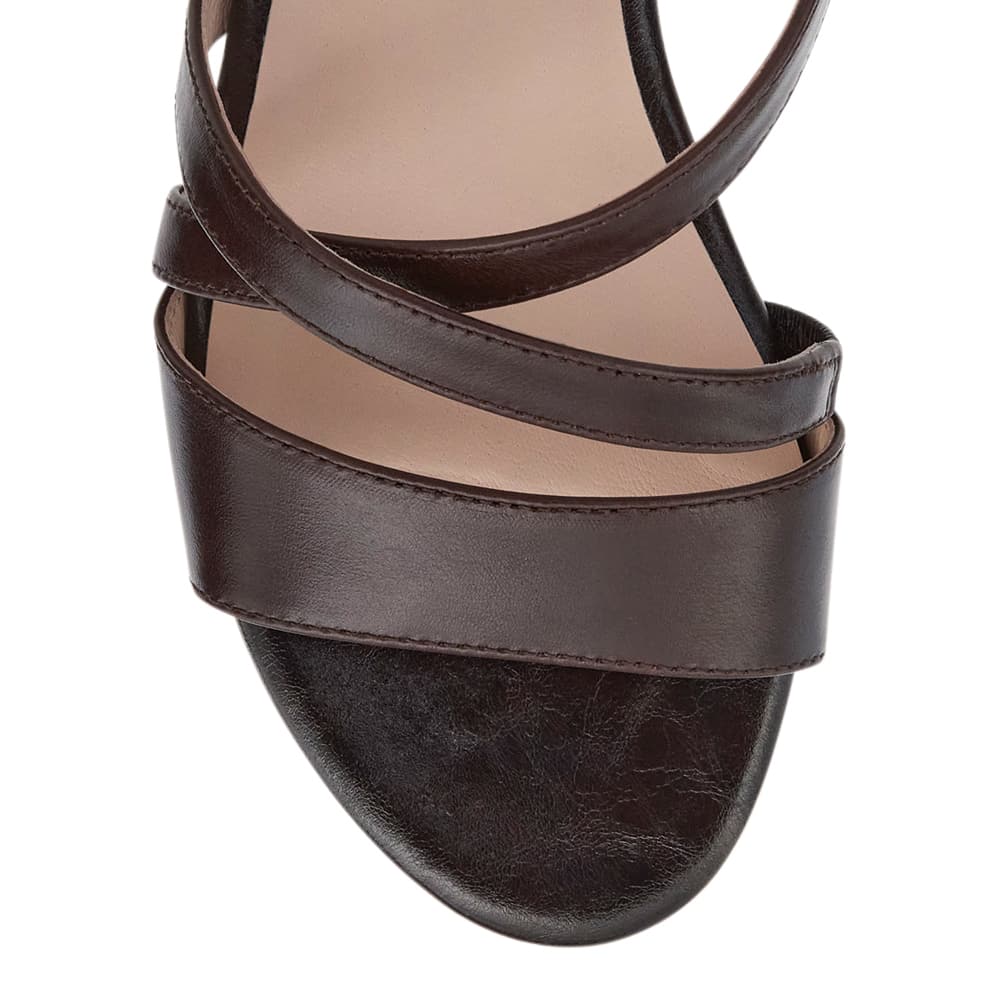 Echo Sandal in Chocolate  Leather