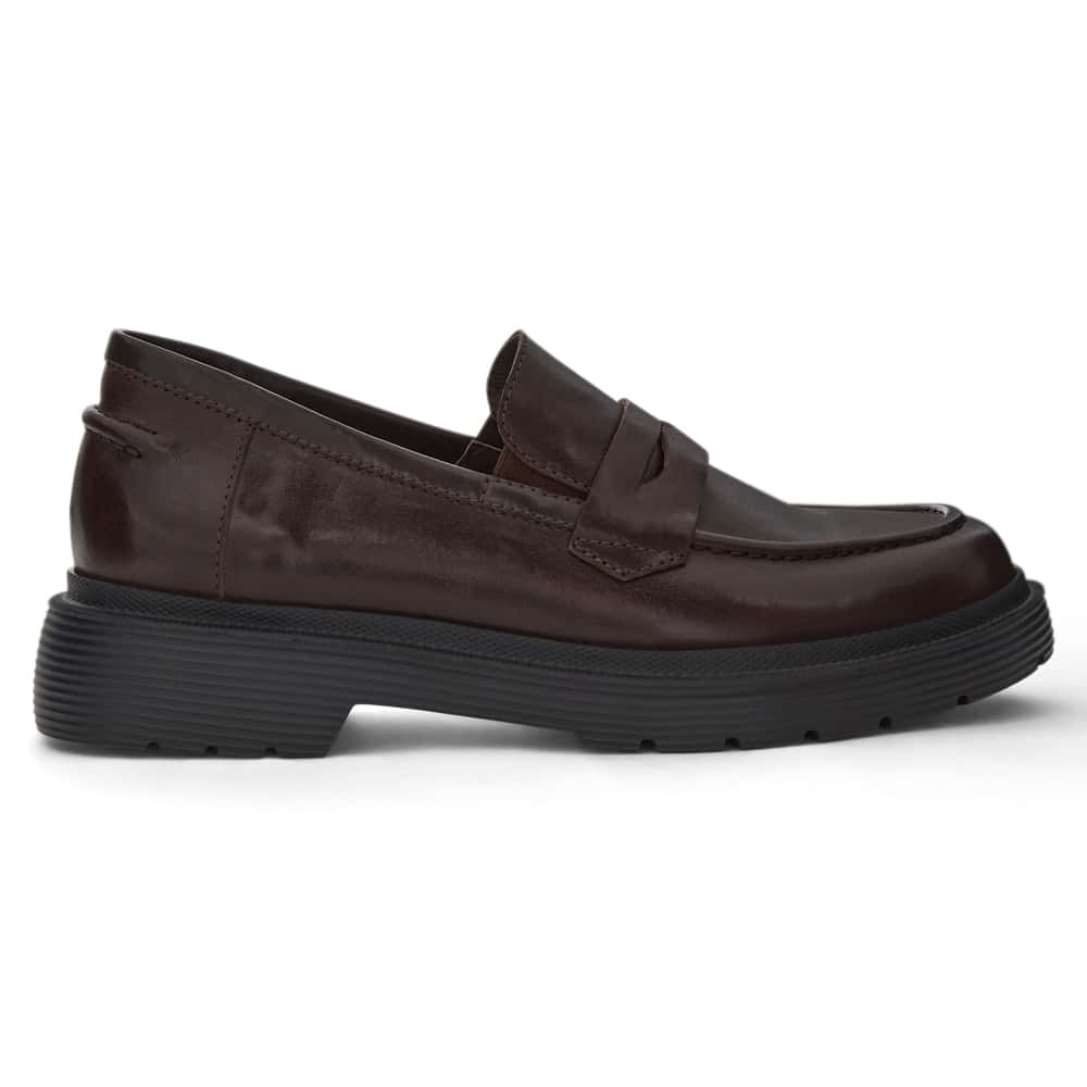 Eleanor Loafer in Chocolate  Leather
