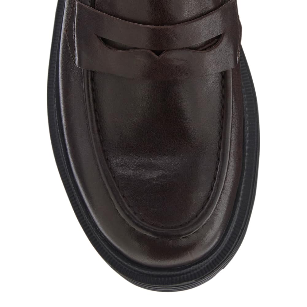 Eleanor Loafer in Chocolate  Leather
