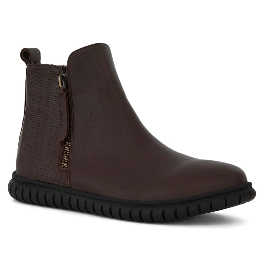 Factor Boot in Chocolate  Leather