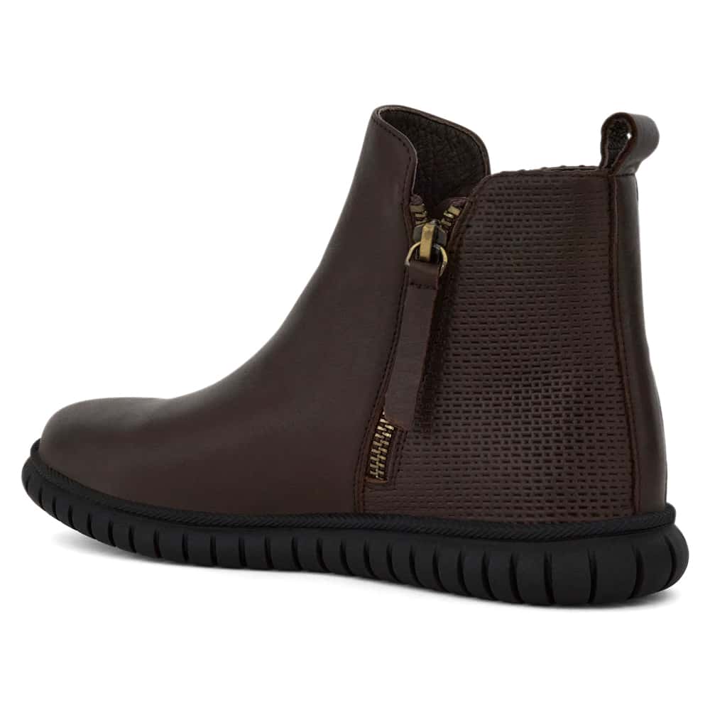 Factor Boot in Chocolate  Leather