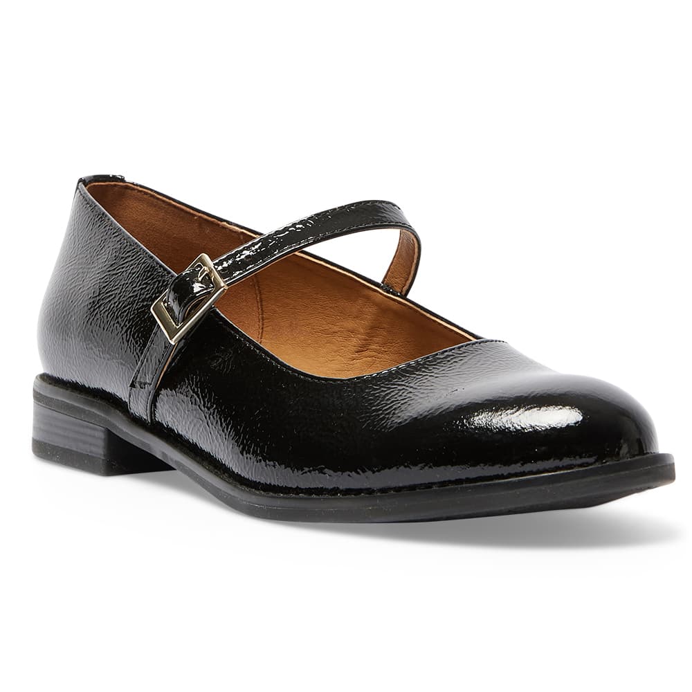 Gabriel Ballet Flat in Black Patent