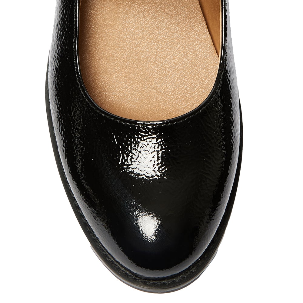 Gabriel Ballet Flat in Black Patent