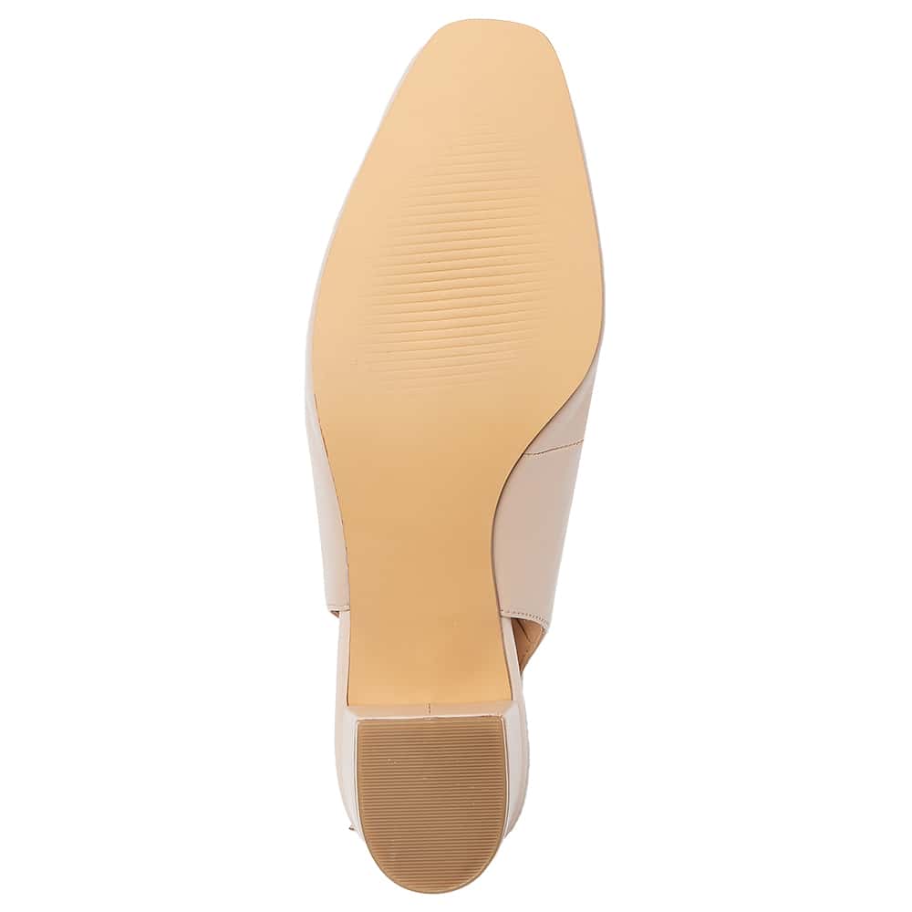 Garland Heel in Blush Leather
