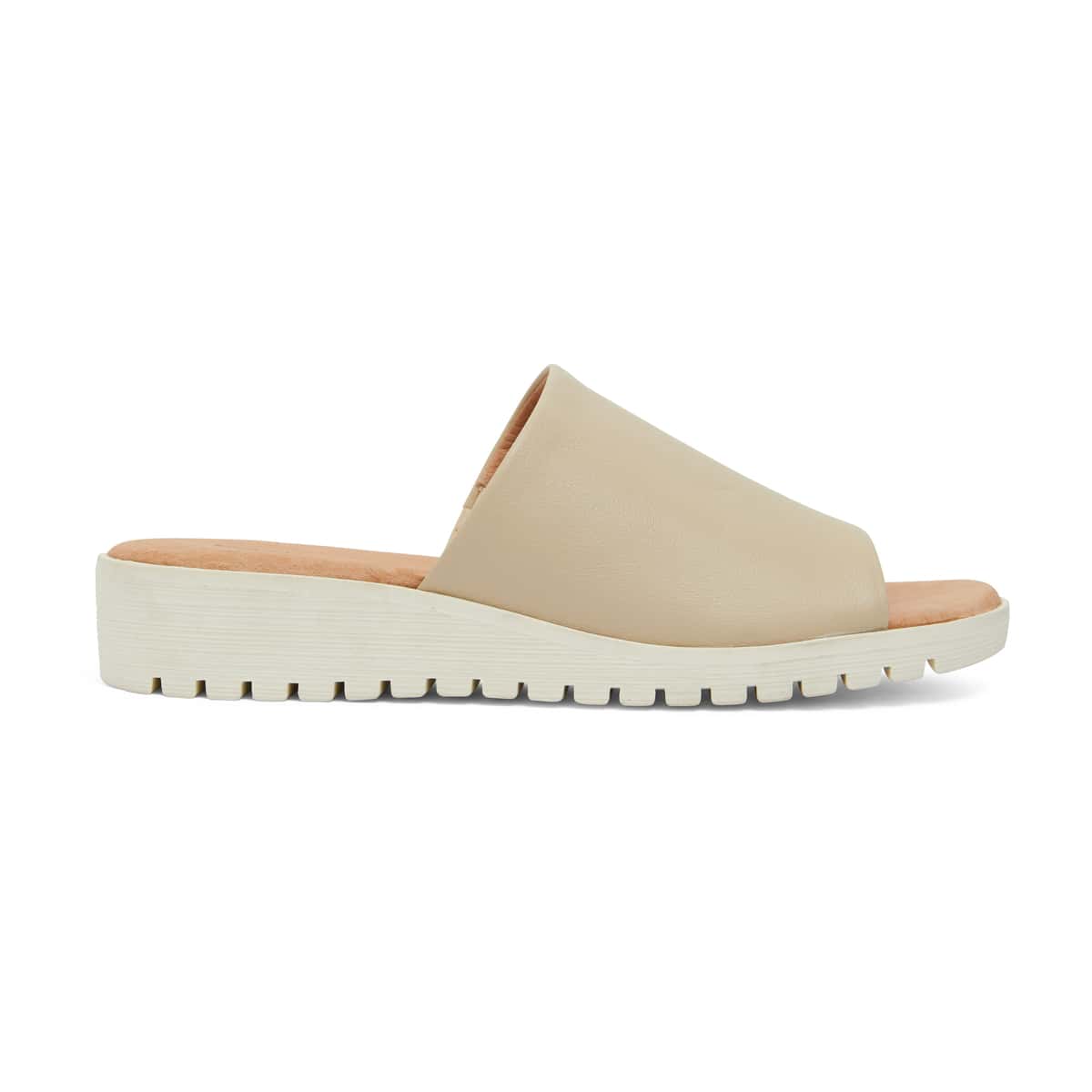 Genoa Slide in Nude Leather