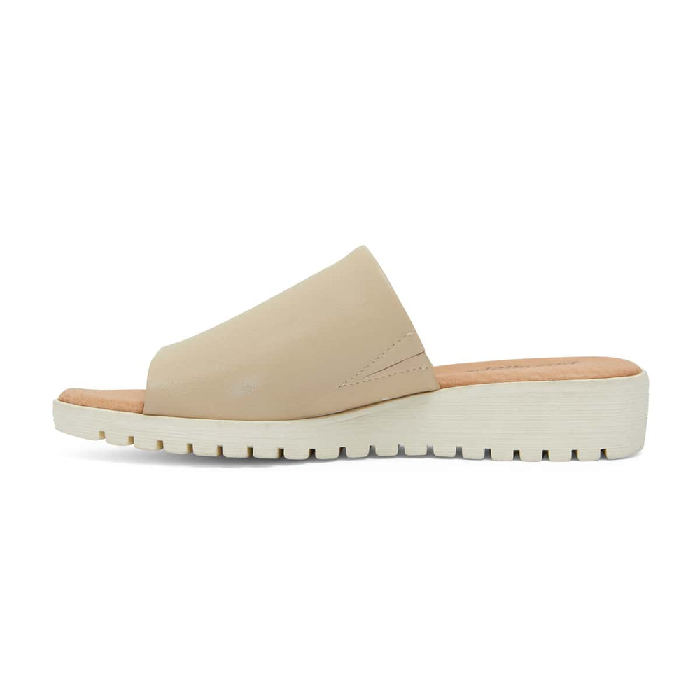 Genoa Slide in Nude Leather