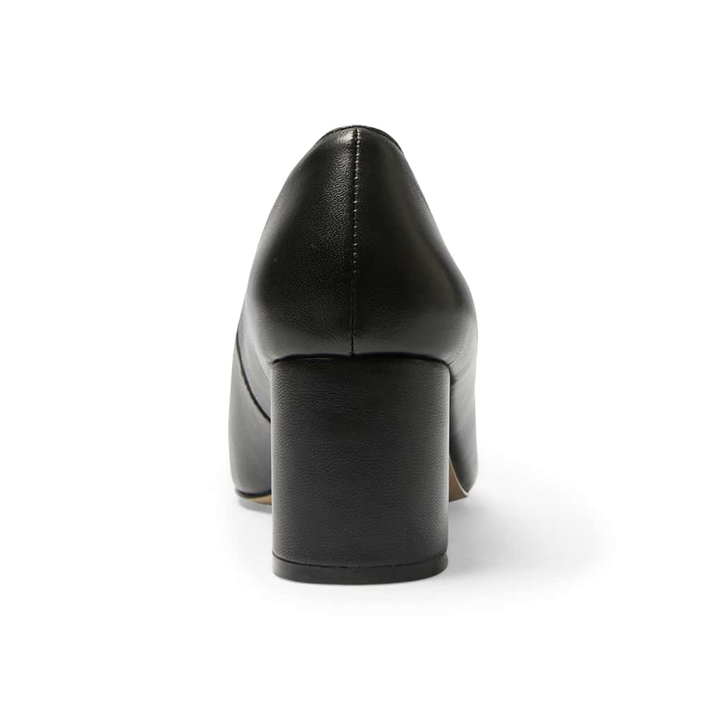 Grace Heel in Black On Black Patent