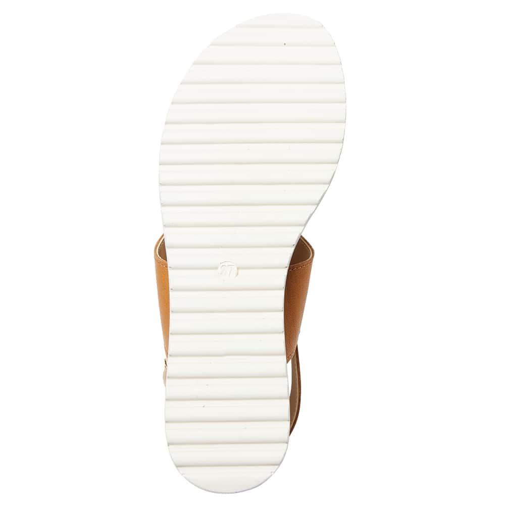 Ibis Wedge in Tan Leather