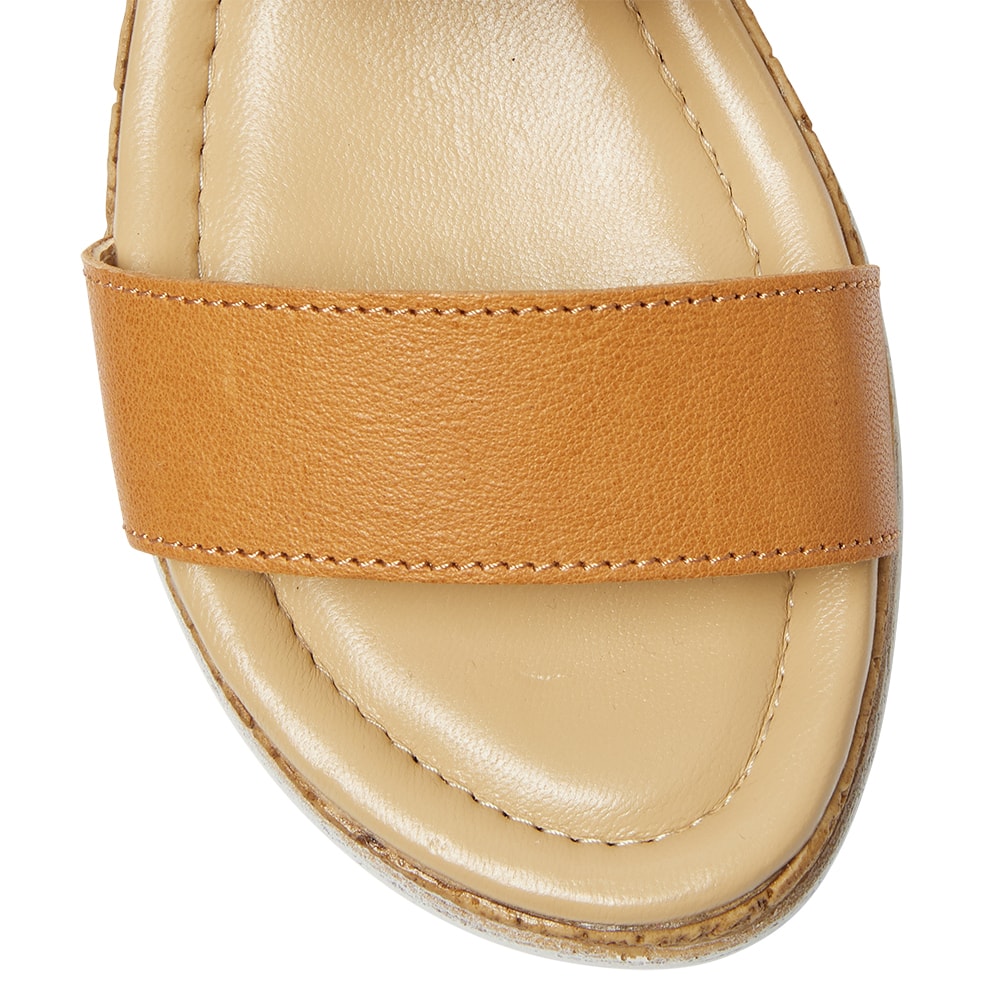 Ibis Wedge in Tan Leather