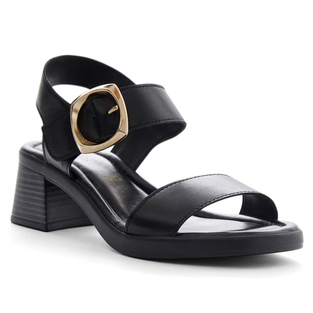 Imagine Heel in Black Leather