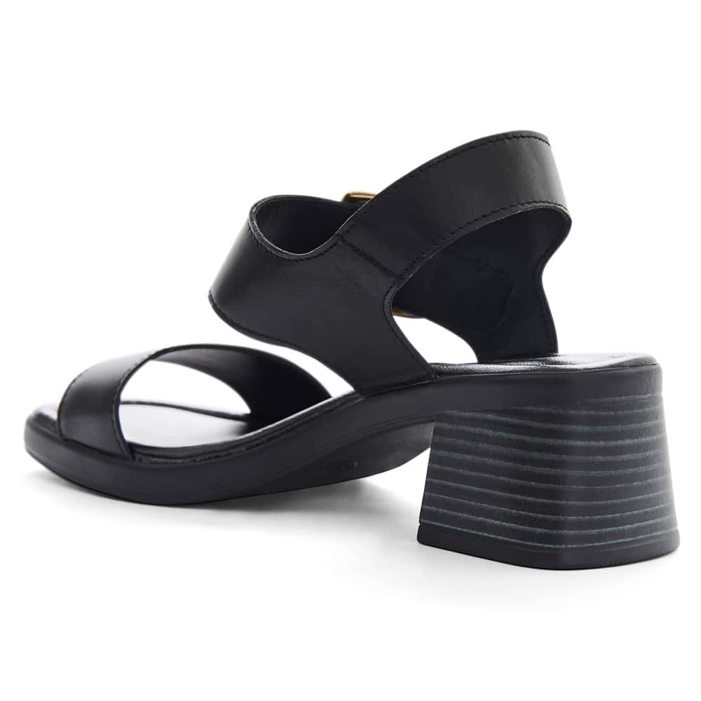 Imagine Heel in Black Leather