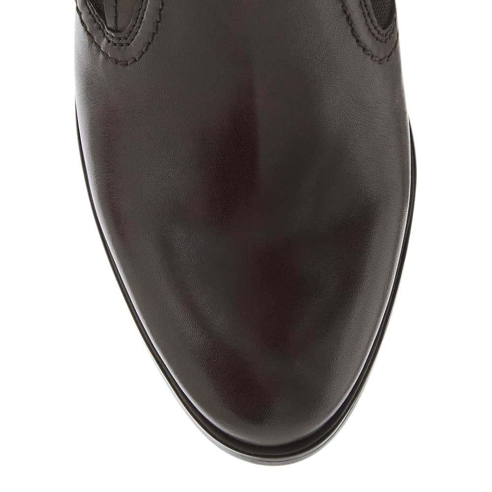 Irene Boot in Brown Leather