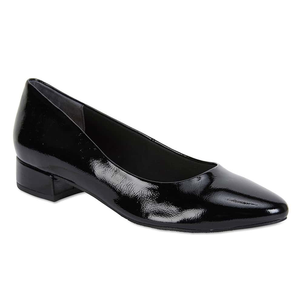 Janine Pumps in Black Patent