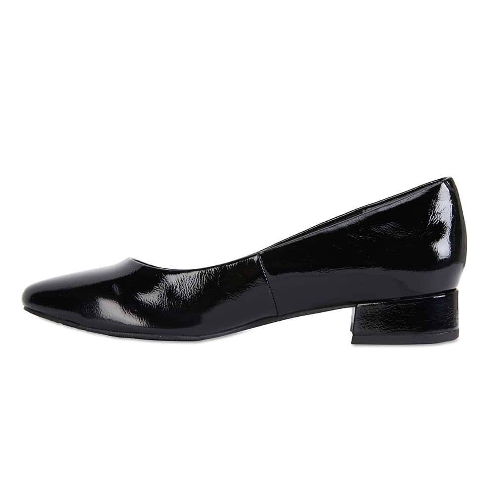 Janine Pumps in Black Patent
