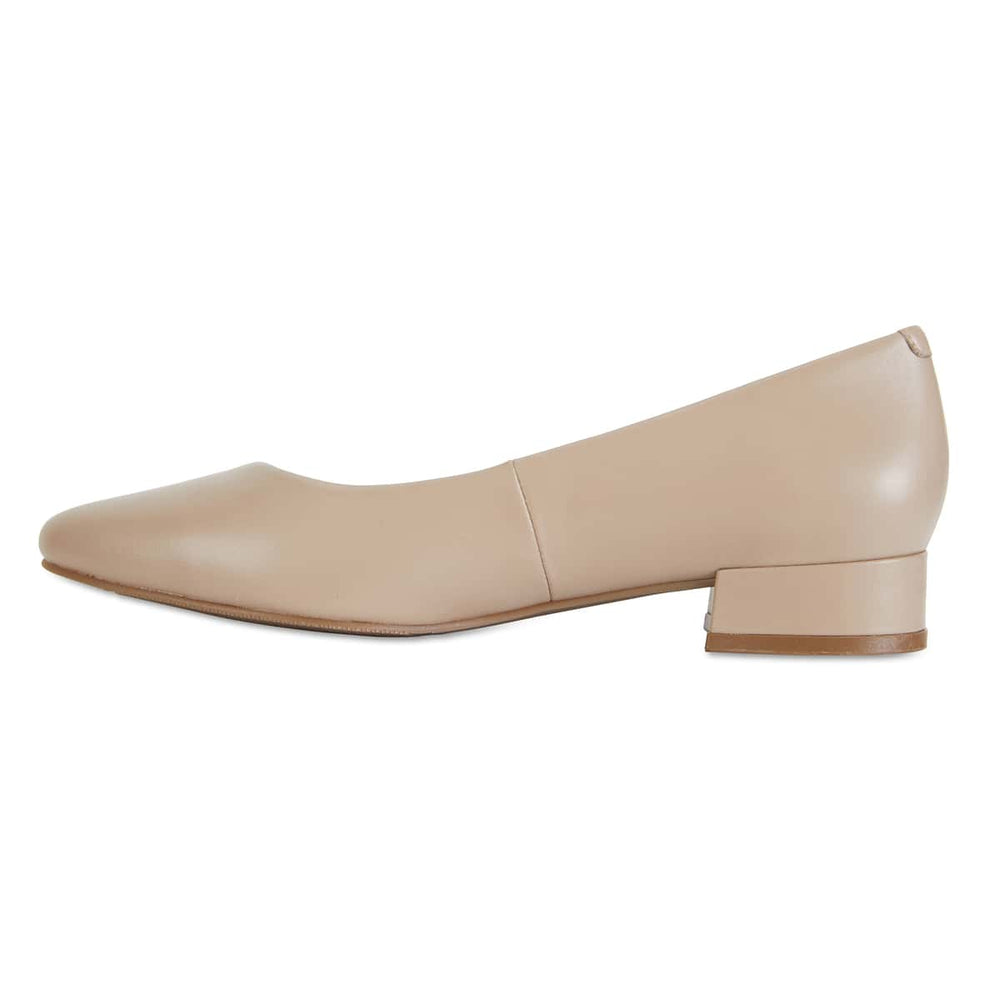 Janine Heel in Nude Leather