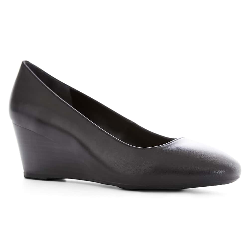 Jenson Heel in Black Leather