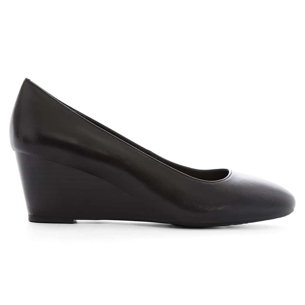 Jenson Heel in Black Leather