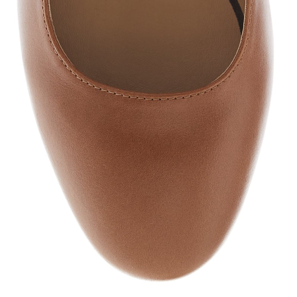 Jenson Heel in Cognac Leather