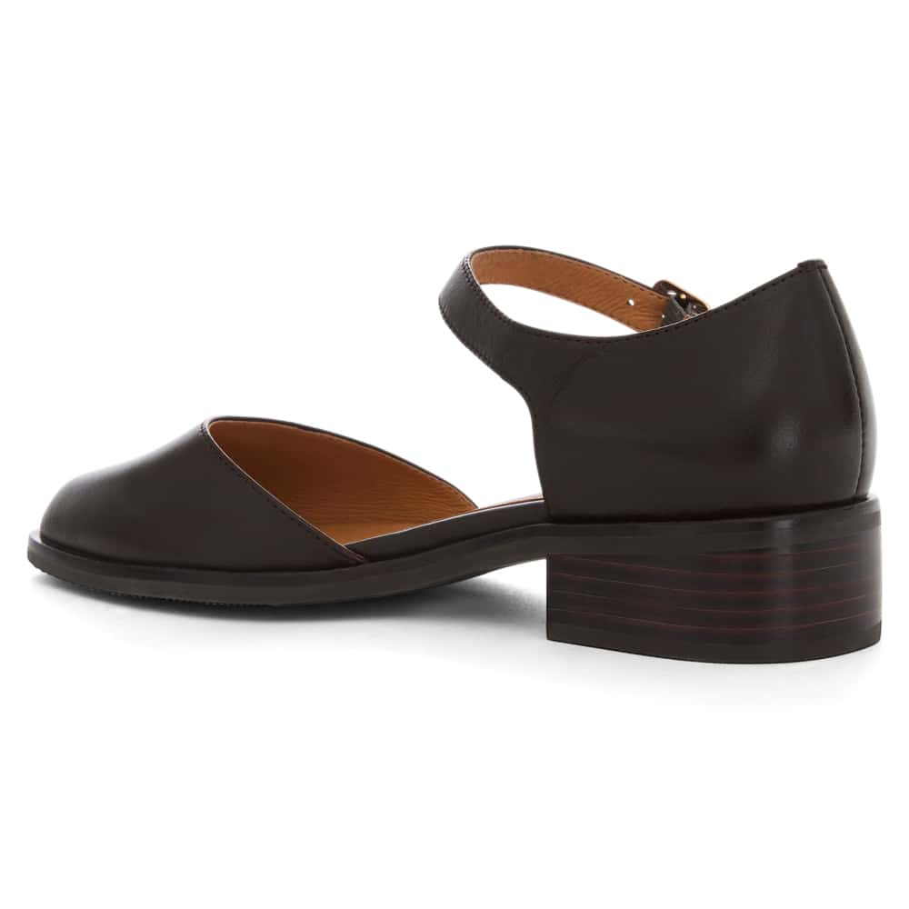 Jesinta Heel in Chocolate Glove Leather