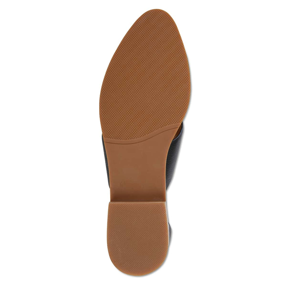 Jocelyn Ballet Flat in Black Leather