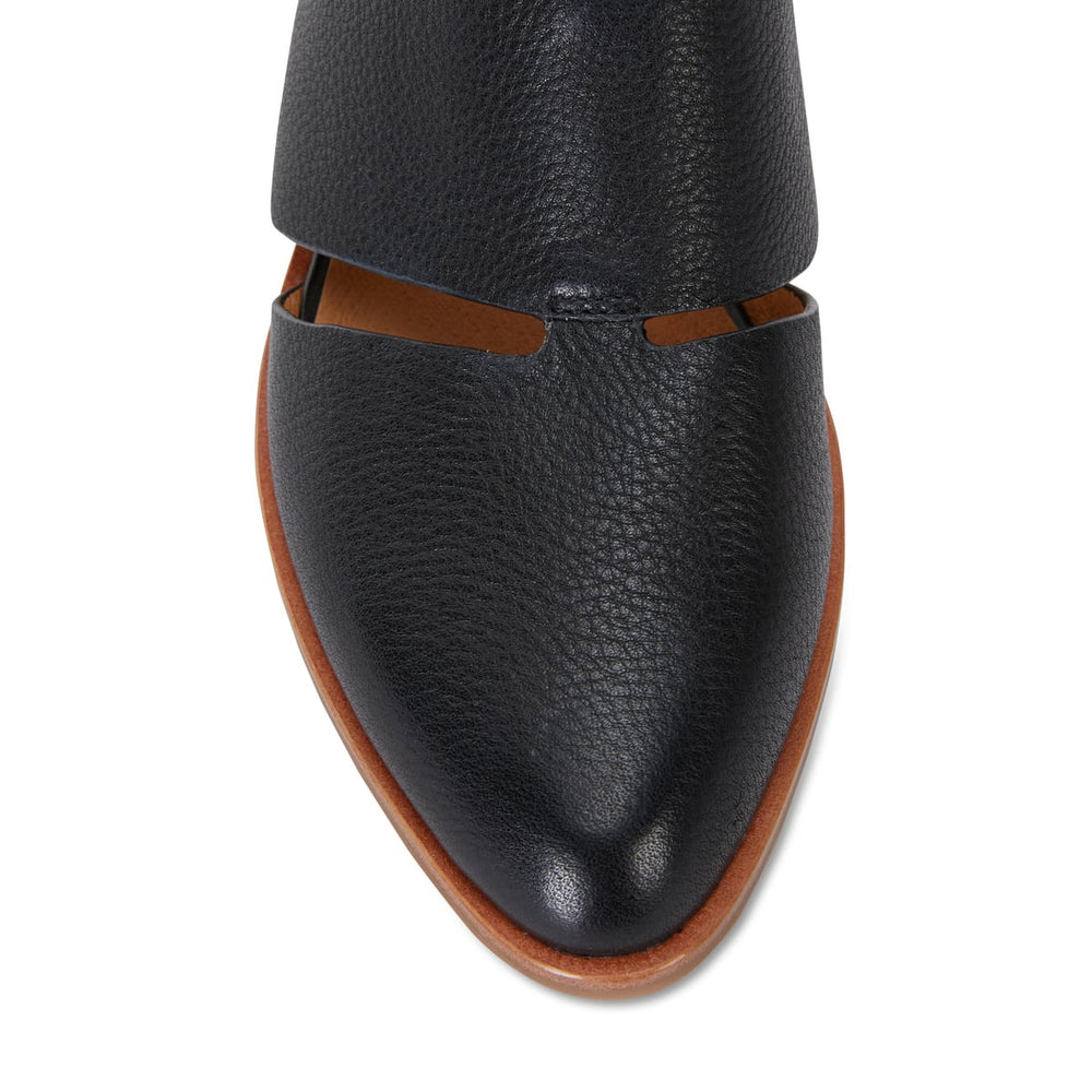Jocelyn Ballet Flat in Black Leather