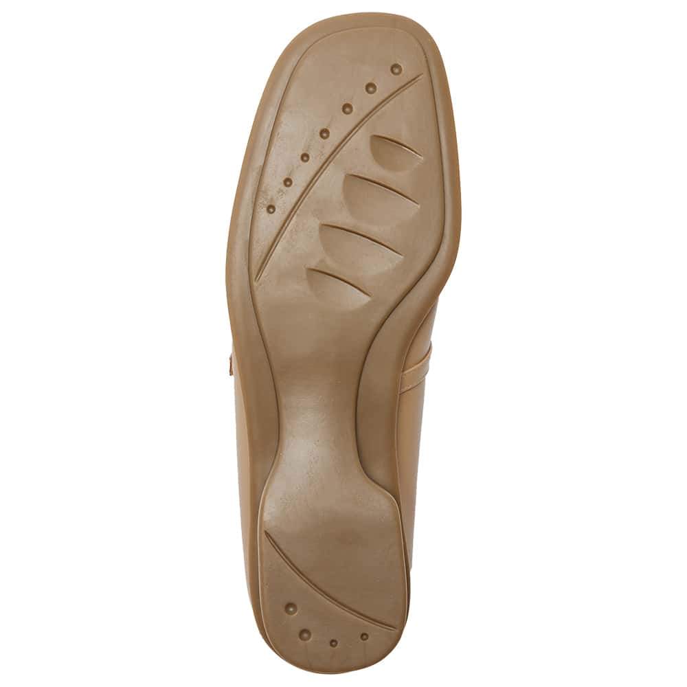 Katrina Ballet Flat in Camel Leather