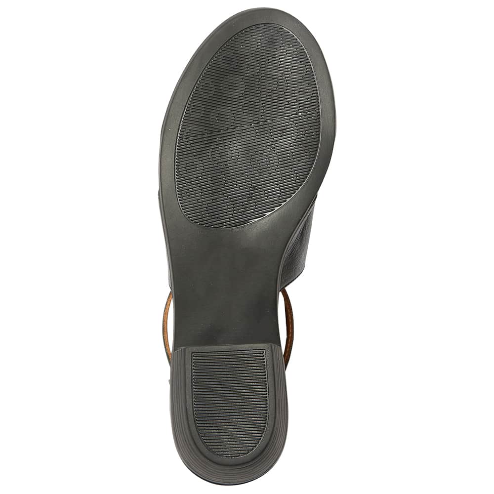 Laguna Sandal in Black Leather