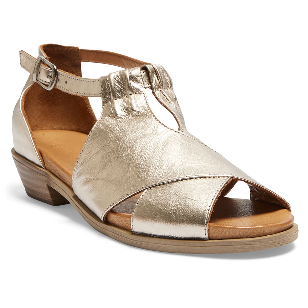 Laguna Sandal in Pewter Leather