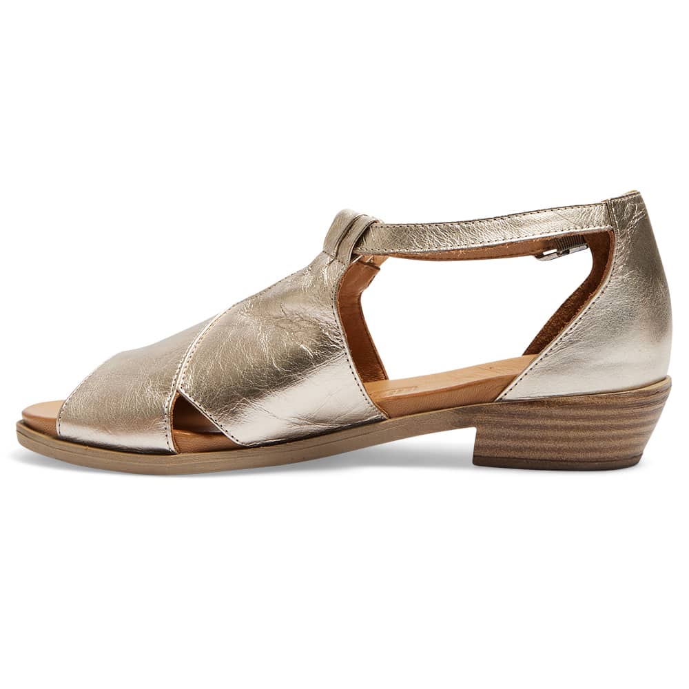 Laguna Sandal in Pewter Leather
