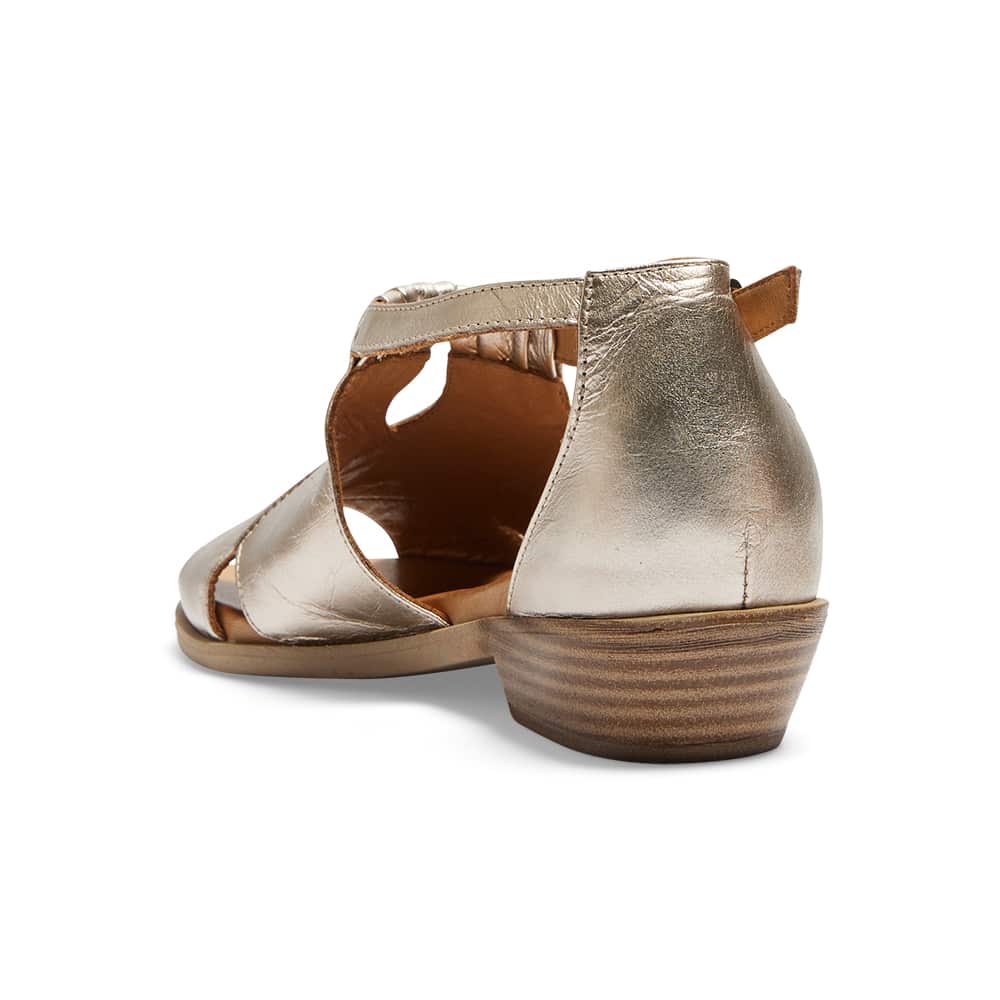 Laguna Sandal in Pewter Leather
