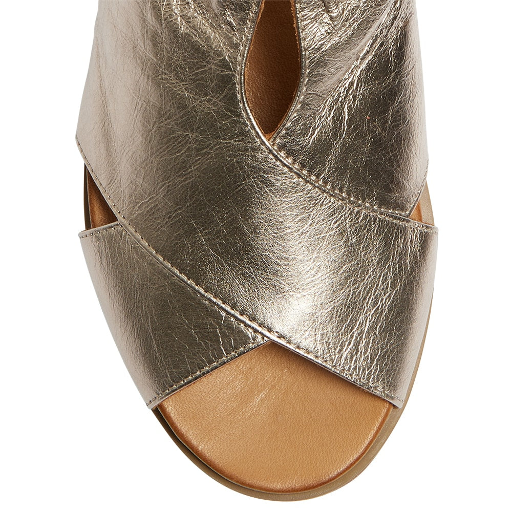 Laguna Sandal in Pewter Leather