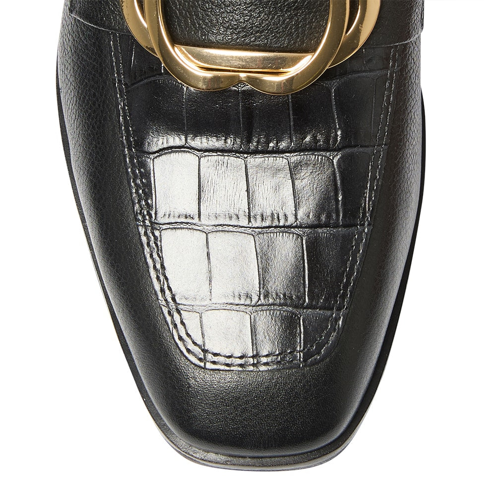 Logan Loafer in Black Leather